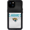 NFL Jacksonville Jaguars White Striped iPhone 15 Plus Waterproof Case
